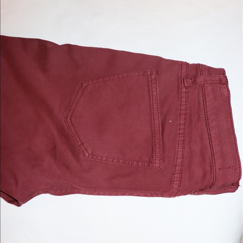 Madewell - skinny skinny burgundy jeans - Picture 6 of 8